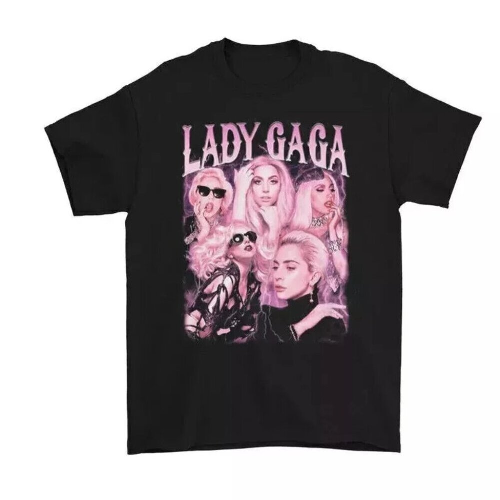 Lady Gaga Retro Music Tee Pop Singer Aesthetic Graphic T-Shirt